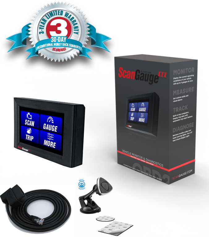 ScanGauge 3 (Includes Deluxe Window Mount)